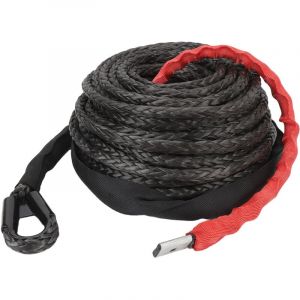 Yctze C&acirc;ble de Ligne de Treuil Synth&eacute;tique,5 Mm X 29 M Corde de Treuil Synth&eacute;tique 16534 Lbs R&eacute;sistance &agrave; la Traction avec Manchon de Ligne de Corde