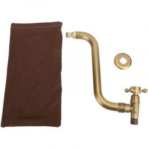 TONYSA Bec en S Robinet mural antique Robinet d'eau froide simple Antigel Cuivre Robinet de lavabo de salle de bains Robinet d'&eacute;vier de cuisine Eau