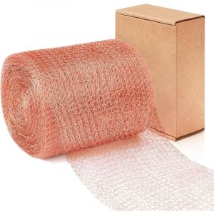 Filet Anti Limaces et Escargots, Filet Cuivre Anti Limace 6mx127mm, Grillage Bande de Cuivre Double Maille de Cuivre Copper Mesh Piege, Ruban