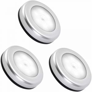 Veilleuse int&eacute;rieure &agrave; d&eacute;tecteur de mouvement, veilleuse led &agrave; d&eacute;tecteur de mouvement &agrave; piles pour escaliers, &eacute;clairage led, placard, armoire,