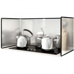 ALOVEZ Plaque Anti Projection Cuisine, Protection Anti-&eacute;claboussures Pliable - Protection Anti-&eacute;claboussures 4 C&ocirc;t&eacute;s Anti Eclaboussure Cuisine