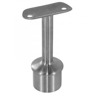 Supports de main-courante &Oslash; 42.4 mm pour poteau rond en inox - &agrave; coller sur poteau - orientables - inox 316 - bo&icirc;te de 2 - DESIGN PRODUCTION
