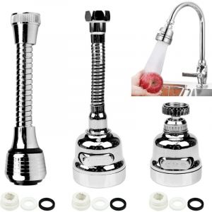 Dpzo - Brise Jet Flexible En Laiton,AéRateur Douchette Chromé Noir,AéRateur Robinets Cuisine,Robinetterie De Cuisine,Flexible Robinet