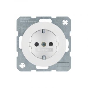 Hager 47232089 type f blanc prise de courant Berker