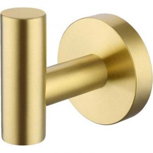 Crochets pour serviettes Porte Serviette Crochet Salle de Bain SUS304 Acier Inoxydable Support Serviette Crochets Mural(Laiton Bross&eacute;1)