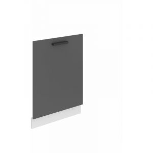 Habillage de Porte Lave Vaisselle Meuble Lave Vaiselle i Accessoire pour Lave-Vaisselle Cuisine 1,6 x 60 x 71,5 cm i Couleur: Argent Mat - Belini