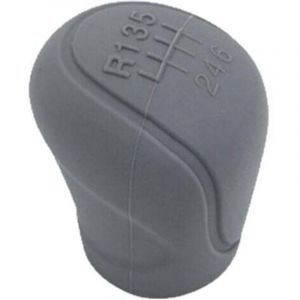 1 jeu de couvercles de pommeau de levier de vitesse en silicone (Gris), couvercle de protection universel pour pommeau de levier de vitesse de