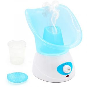Inhalateur Vapeur &Eacute;lectrique - 2 Embouts (Facial & Nasal) - Diffusion Vapeur Chaude - R&eacute;servoir avec Arr&ecirc;t Auto...