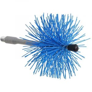 Hérisson de ramonage en nylon axe flexible 100 mm.