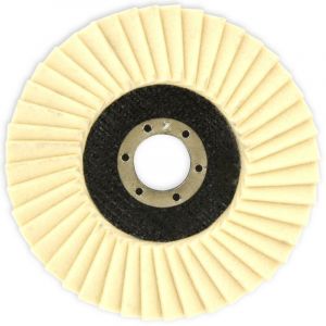 Tivoly &bull; Disque LAMELLES FEUTRE (Cartonnette brochable) / Dim &Oslash;125mm Al&eacute;sage 22,2mm