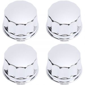 Alomejor Capeur de Moyeu de Moyeu du Centre de Roue 4pcs 68 Mm Couvercle de Roue en Alliage avec Fixation de Boucle pour 8 10 12 14 Pouces Quad Pneus.