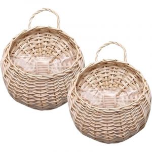 2 Pi&egrave;ces Pot de Fleurs &agrave; Suspendre, Paniers Suspendus pour Pot, Panier &agrave; Plantes Suspendu, Pot Suspendu Plante, Montage Mural, pour les H&ocirc;tels, les