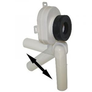 Debeer - De Beer siphon urinoir horizontal vertical vidage 40mm blanc