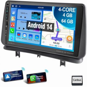 Pour Renault Clio 3 2005-2014 Android 14 Autoradio Carplay GPS USB Type-C 2+64G