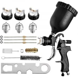 Pistolet a Peinture HVLP avec buse de 1,4mm & 1,7mm & 2,0mm & 2,5mm, Pistolet Peinture air comprim&eacute; pour carrosserie, Meubles, Cl&ocirc;tures, Murs, etc.