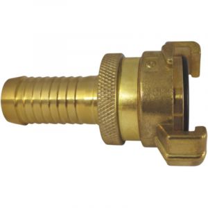 Raccord de tuyau AquaCraft 1 1/4 pouce 1001000044 avec buse et contre-&eacute;crou en laiton, diam&egrave;tre ext&eacute;rieur 32 mm