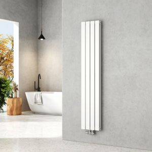 Emke - Radiateur eau chaude en acier, 160x30cm, Tube plat vertical double couche, Convient pour 11,9 m² Blanc 889W