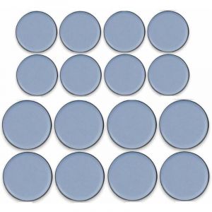 16 Pièces Patins de meubles en Téflon adhésif Glisseur en Teflon Patins en Téflon pour Meubles Patins Autocollants en Téflon, 12.7MM X 12.7MM