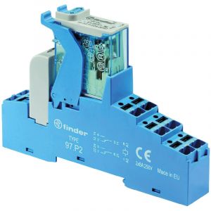 Relais d'interface 24V c.c., DPDT-2C/0, montage Rail din, s&eacute;rie , 4C Series ( Prix pour 1 )