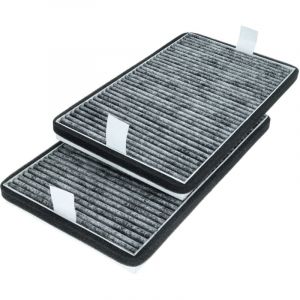 vhbw 2x Filtres &agrave; charbon actif compatible avec Miele DA 3566, DA 2360, DA 2690, DA 2698, DA 2390, DA 2660, DA 3560, DA 3560-60 hotte aspirante