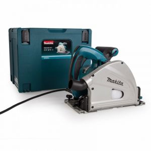 Makita - Scie plongeante 1300 w Ø165 mm en coffret makpac SP6000JSP1(livré avec rail de guidage et serre-joint))