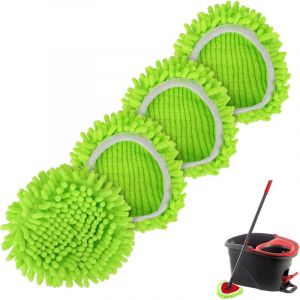 Tête de rechange pour balai rotatif Ocedar EasyWring : système à 1 réservoir, recharges de tête de balai en microfibre pour o Cedar, tête de balai