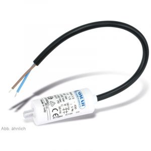 Condensateur moteur COMAR, 1,5 &micro;F, 450V, c&acirc;ble de raccordement