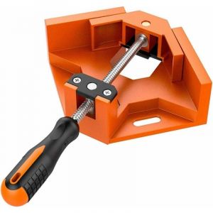 Pince d'angle 90° - Poignée à onglet - Serre-joint d'angle droit - Pince à angle droit pour travail du bois en aluminium, ingénierie, soudure