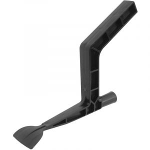 Outil de nettoyage de goutti&egrave;re, avec extr&eacute;mit&eacute; filet&eacute;e, se fixe &agrave; une perche standard, pelle et raclette de nettoyage de goutti&egrave;re, avec crochet