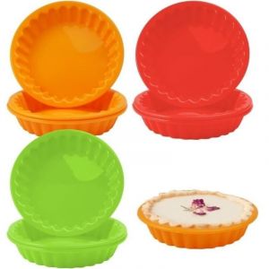 Moule Tartelette, 9Pcs Moule Tartelette Silicone,Mini Moule a Tartelette, Moule &agrave; Tartelette,Moule Quiche Individuel, Moules &agrave; Tarte