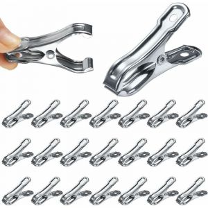 Pince &agrave; serre de jardinage en acier inoxydable pince &agrave; serre petite pince &agrave; serre 5cm10 pi&egrave;ces/1 paquet de 5 pi&egrave;ces