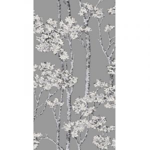 Roommates - Papier Peint rouleau auto-adh&eacute;sif - Arbre Bouleau Gris