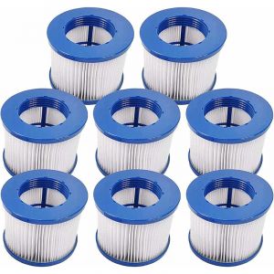 Jamais UTILIS&Eacute;]Lot de 8 Cartouches Filtre Spa Infinite a Visser,Filtre Spa a Visser,Filtre 75 x 100 mm,Filtre Spa pour Lumix Vissable,Cartouche