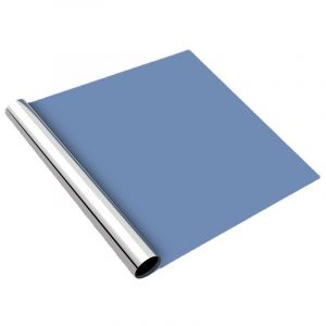 NICOLA Film de confidentialit&eacute; pour fen&ecirc;tre auto-adh&eacute;sif, film isolant transparent unidirectionnel, 40CM 2M, argent double face