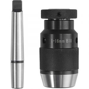 1-16 mandrin B18 + arbre joint MT2-B18 Mandrin de per&ccedil;age sans cl&eacute; et arbre autobloquant avec mandrin conique MT3-B18 / queue conique MT2-JT3.