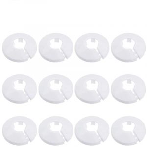 Treetalk - 12 Pcs Cache Tuyau, Cache Tuyau Radiateur,Cache Tuyau Plomberie Collier Radiateur,Pour tubes de chauffage &agrave; eau 15 mm couronnes de