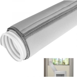Gaine isolante pour tuyau de climatiseur &ndash; R&eacute;glable, &eacute;tanche, gaine de protection triple couche, prolongeant la dur&eacute;e de vie du tuyau, &eacute;conome en