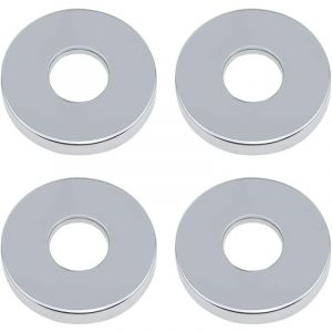 Tigrezy - Rosace Robinet Mitigeur Douche 4 Pièces Chromées Rosasse Ouvrante Robinetterie 26mm (3/4 ') Acier Inoxydable Rosace Plomberie Plate Basse