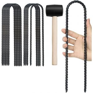 Piquet Ancrage de U,Sardine pour Bache de Jardin,Piquet de Tente,Agrafes pour Toile de Paillage,pour Fixer Les Cl&ocirc;tures,Les tentes,Les Auvents, Le