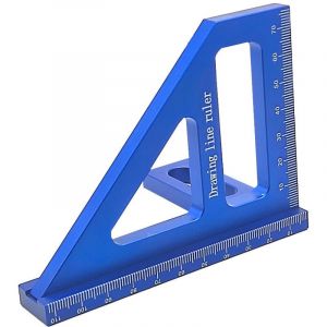Choyclit - Règle Multifonctionnelle Pour Menuiserie, Équerre De Charpentier, Règle De Mesure Multifonctionnelle, Outil De Mesure, Règle Multi-Angle,