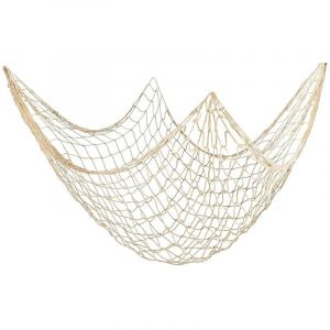 Filet de Peche D&eacute;coratif, Filet de P&ecirc;che Mer, D&eacute;corations Murales, 150cm x 200cm M&eacute;diterran&eacute;en Style Maison, Decoration Pirate, D&eacute;coration en R&eacute;sille