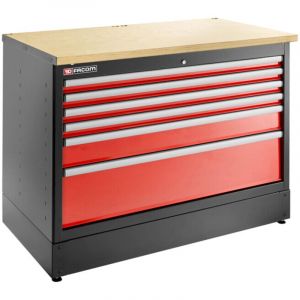 Facom - Meuble bas 6 tiroirs extra large JLS3 rouge