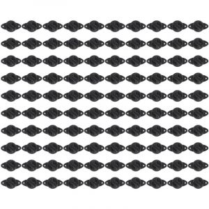 Isolateur de Cl&ocirc;ture &Eacute;lectrique, 100 PCS Isolateur de Cl&ocirc;ture Interm&eacute;diaire Portant L'Isolateur de Poteau H&eacute;misph&eacute;rique Supportant 15KV pour Syst&egrave;me