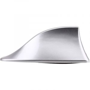 Antenne Requin Antenne D'aileron de Requin Universelle Antenne de Voiture avec AM FM Radio Signal Base &eacute;tanche (Argent)
