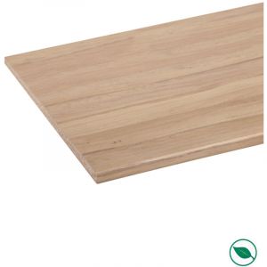 Plan de travail stratifi&eacute; CPL ch&ecirc;ne europ&eacute;en 2600 x 800 x 28 mm - FSC MIXTE 70%