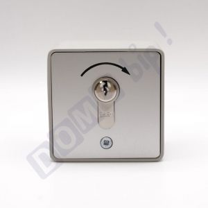 Contacteur à clés universel ms apz 1-1T – 1 fonction impulsion – En applique – Étanche IP54 – 3 clés - 1 sortie no impulsionnelle - Barillet européen