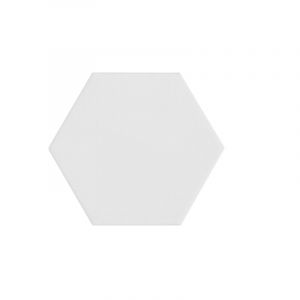 Eiffel Art Construction - Carrelage sol / mur hexagonal uni blanc mate 11,6x10,1 cm kromatika white