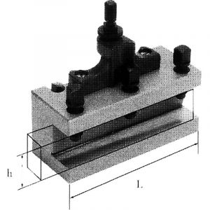 Tourelle porte-outils a siege plat pour tour 16 x 80 mm Fervi t00a/d