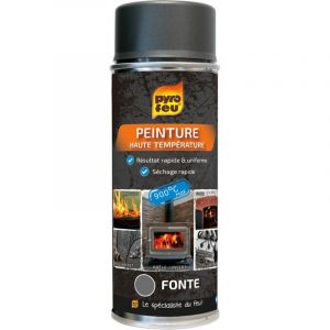 Peinture thermique 900&deg; Fonte a&eacute;rosol 400 ml