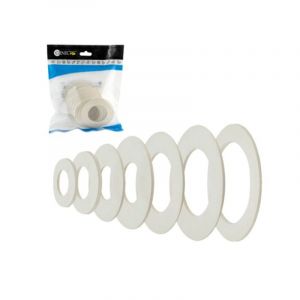 Joint plat en caoutchouc, joint en caoutchouc blanc - 1 1/4" - 20 pi&egrave;ces, GENIL.